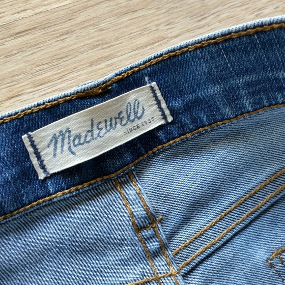 Madewell Skinny Skinny Jeans 9" Rise Medium Wash - Picture 7 of 11